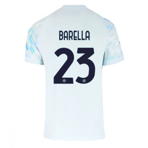 Stroje piłkarskie Inter Milan Nicolo Barella #23 Koszulka Wyjazdowej 2025-26 Krótki Rękaw